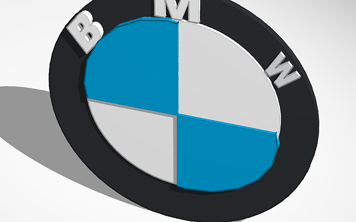 3D design BMW LOGOSU - Tinkercad