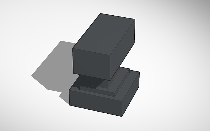 3D design Minecraft anvil - Tinkercad