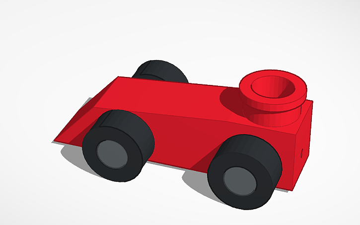 3D design ballon powered car - Tinkercad