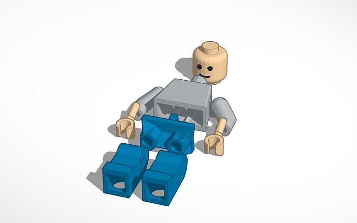 3D design basic minifigure - Tinkercad
