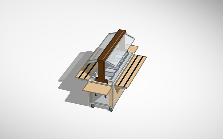 3D design Buffet Table - Tinkercad