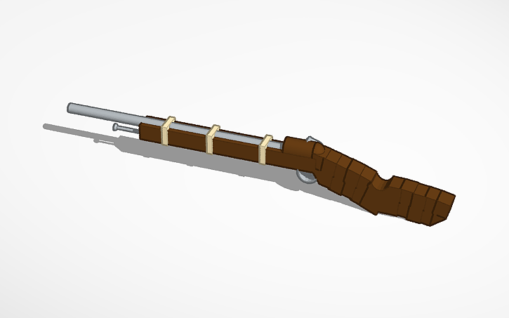 3D design musket - Tinkercad