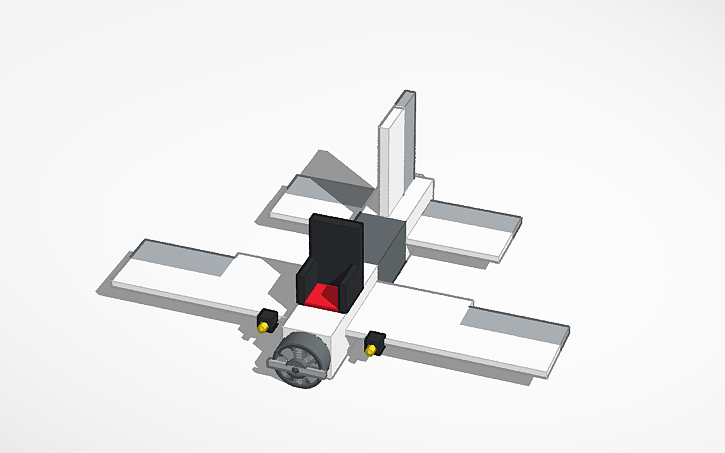 3D design plane crazy key chain - Tinkercad