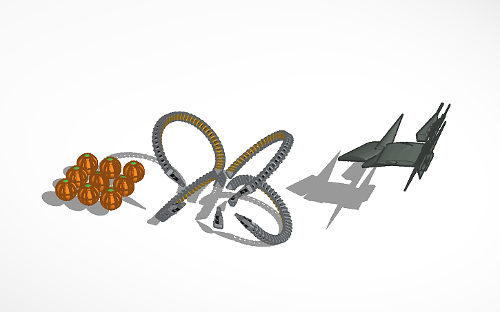 3D design Goblin and doc ock gadgets - Tinkercad