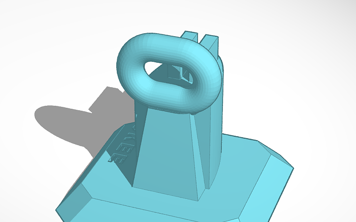 3D design 37mm filament wall guide - Tinkercad