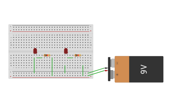 Circuit design Parallel Circuit - Tinkercad