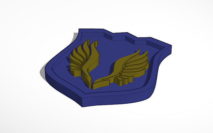 3D design Keepers Vacker Crest - Tinkercad