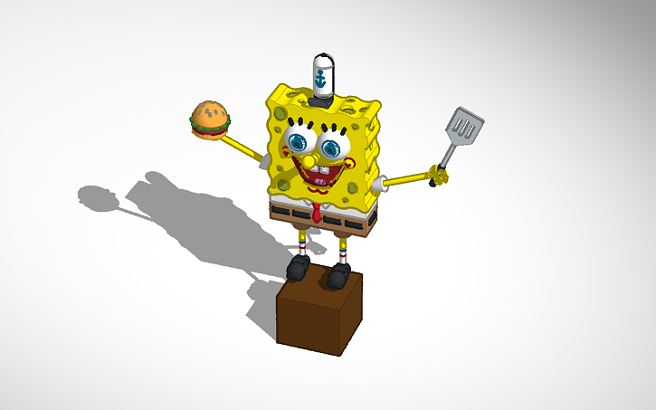 3D design Spongebob - Tinkercad