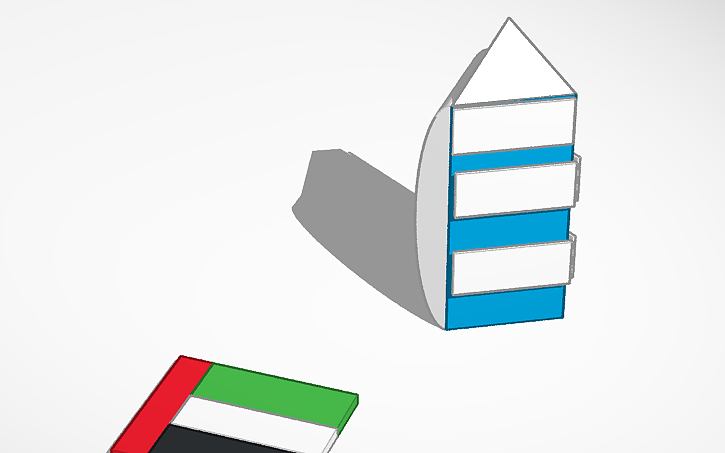3D design Burj Al Arab Project - Tinkercad