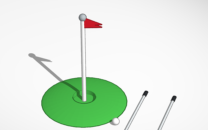3D design Desk top golf - Tinkercad