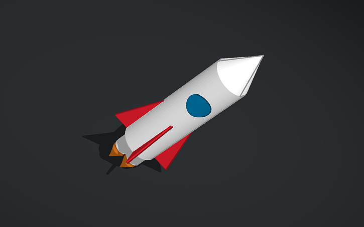 3D design Rocket - Tinkercad