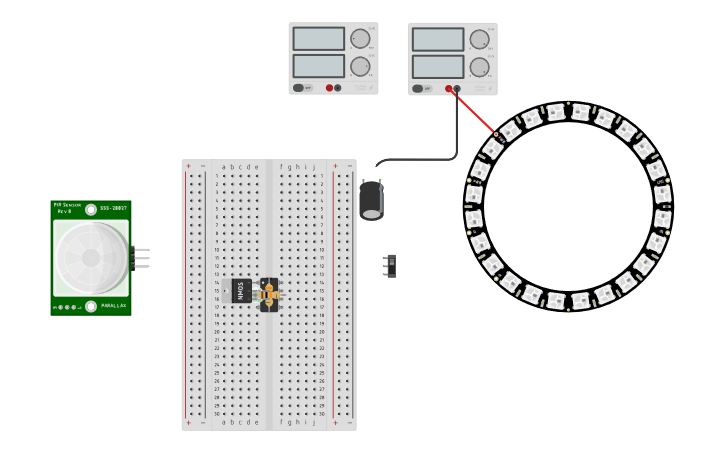 Circuit design Light Controller - Tinkercad