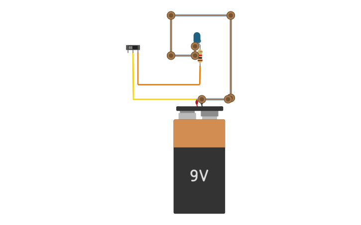 Circuit design LED CIRCUIT WITH SLIDESWITCH WITH RESISTOR AND WITH 9V ...