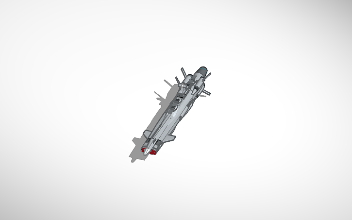 3D design Space Battleship Andromeda AAA-001 2202 3D Model - Tinkercad