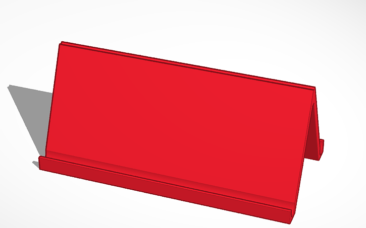 3D design card holder - Tinkercad