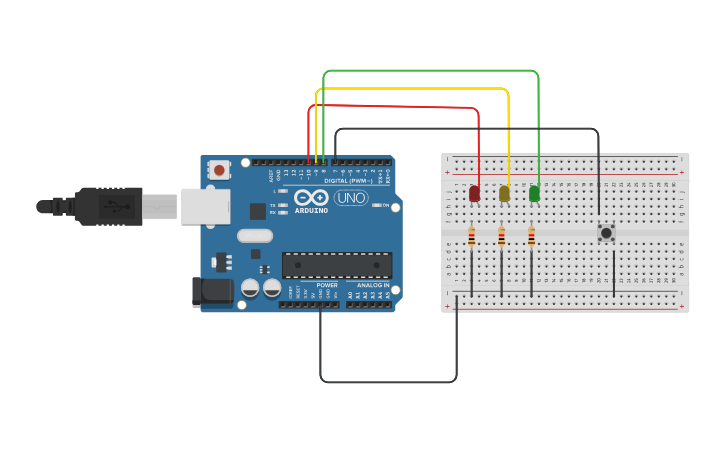 Circuit design BUTTON PARCIAL - Tinkercad