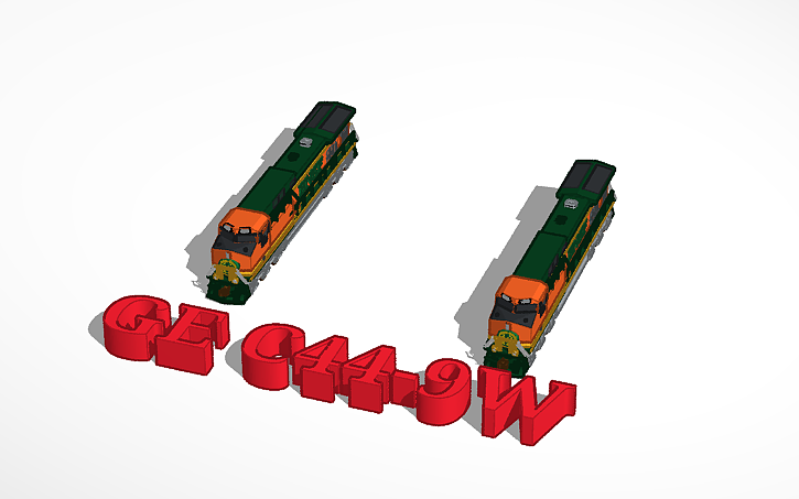 3D design GE C44-9W 1000 - Tinkercad