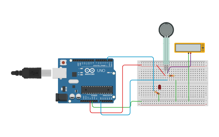 Circuit design FSR - Tinkercad