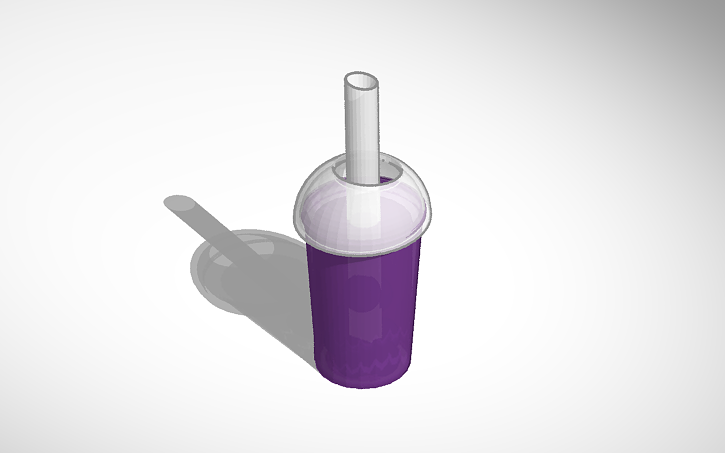3D design Boba Tea - Tinkercad