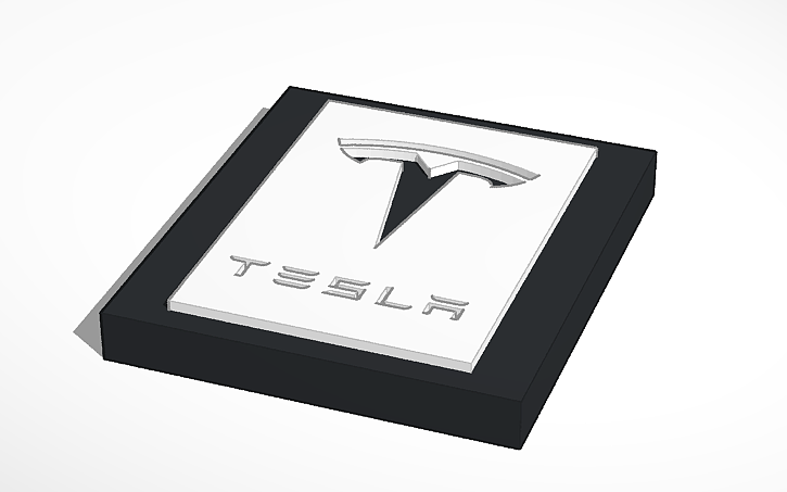3D design Tesla - Tinkercad