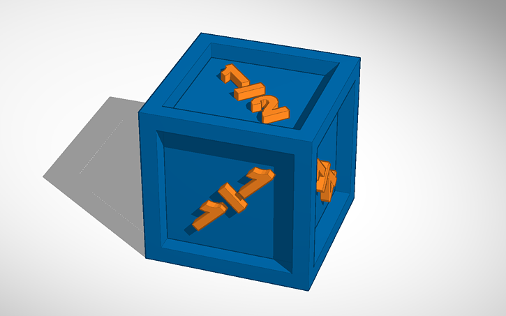 3D design cube - Tinkercad