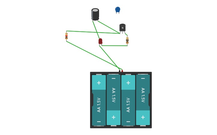 Circuit design Led blink - Tinkercad