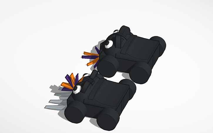 3D design black cat (battlebot) - Tinkercad