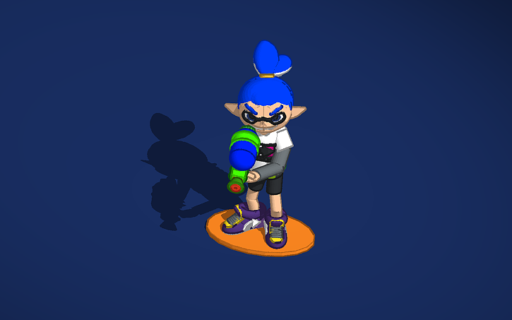3D design Splatoon Inkling Boy (Updated Model) - Tinkercad