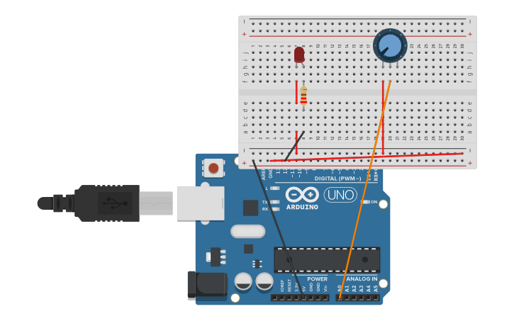 Circuit design Module 1 Assessment 4 - Tinkercad