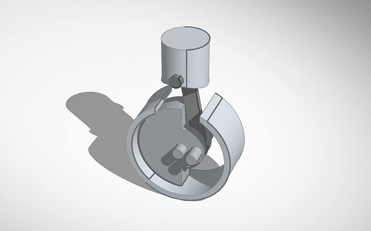3D design Piston Head SimLab - Tinkercad