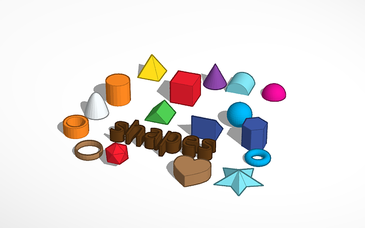 3D design shapes - Tinkercad