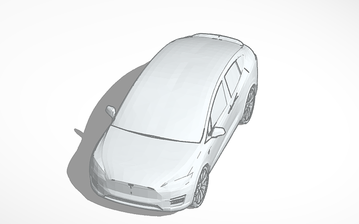 3D design Tesla Model X - Tinkercad
