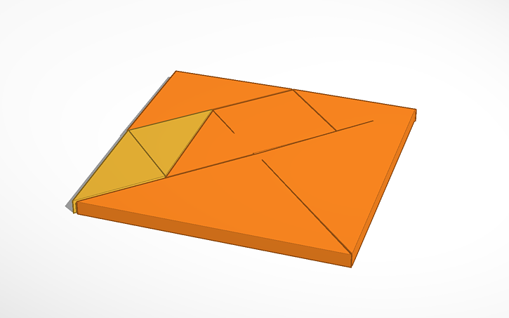 3D design THINGSCREATORS - Tangram - Tinkercad