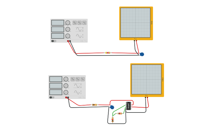 Circuit design Low Pass Filter - Tinkercad
