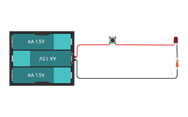 Circuit design Pulsador LED - Tinkercad