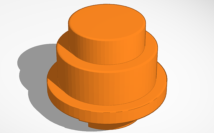 3D design SteamDeck Power Button LEGO Stud - Tinkercad