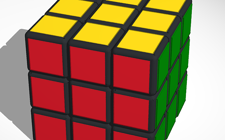 3D design Rubik's Cube (model) - Tinkercad