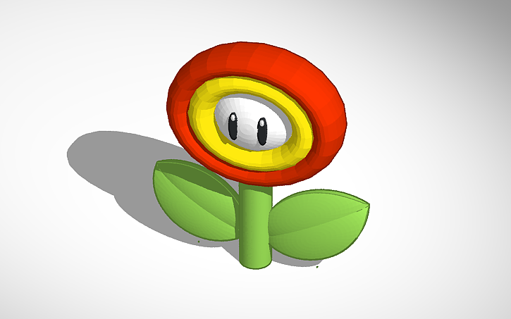 3D design Fire Flower - Tinkercad