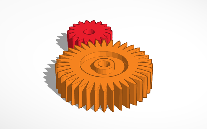 3D design Roda dentada - Tinkercad