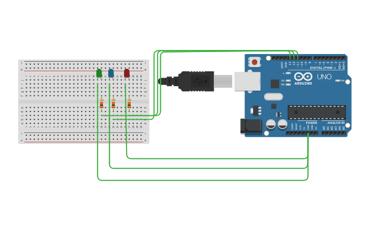 Circuit design SIMULATION ARDUINO - Tinkercad