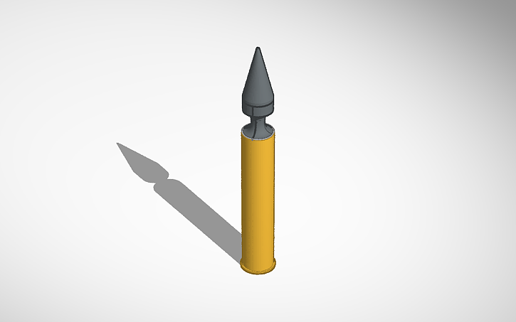 3D design 13x70,5mmR APFSDS round - Tinkercad