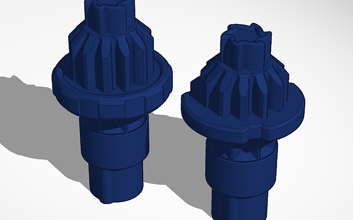 Vortex Bit Beyblade 3D design Beyblade X Low and High Vortex bit - Tinkercad