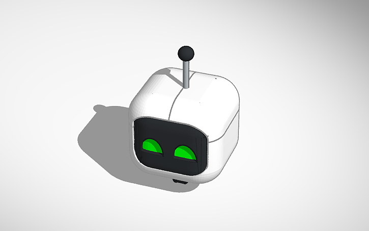 3D design Cute robot named robi - Tinkercad