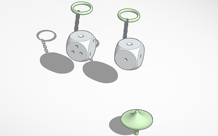 3D design sultan key chain - Tinkercad