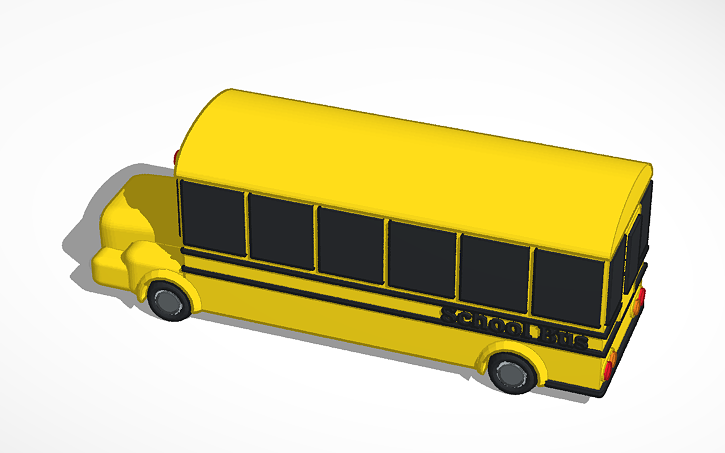 3D design School Bus - Tinkercad