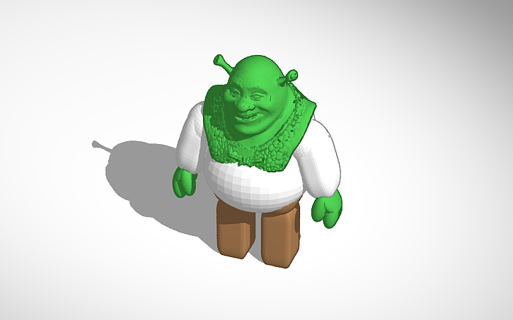 Shrek Coder 3D design Shrek - Tinkercad