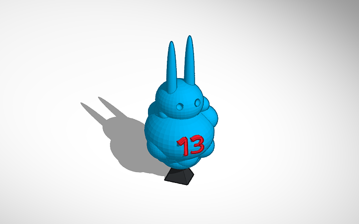 3D design bunny - Tinkercad