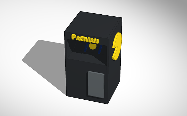3D design Pacman machine - Tinkercad