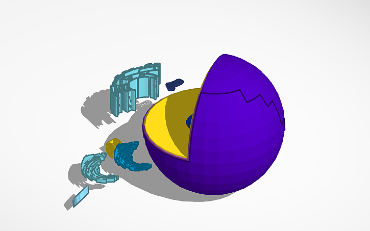Test Cell Tinker 3D design Animal Cell - Tinkercad