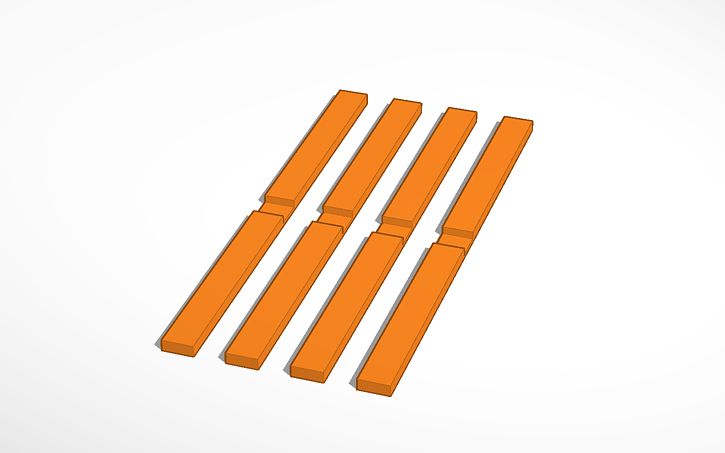 3D design Border pieces - Tinkercad